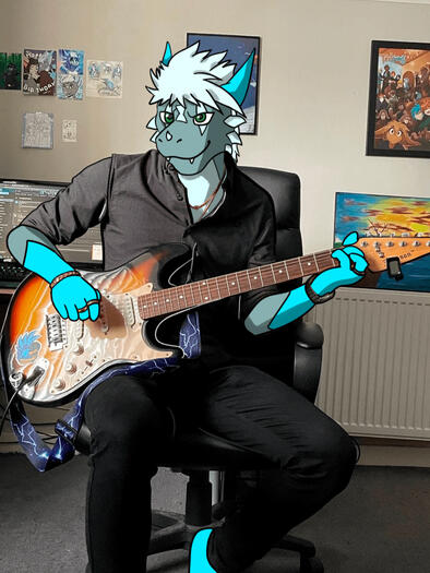 Arc Guitar Paintover