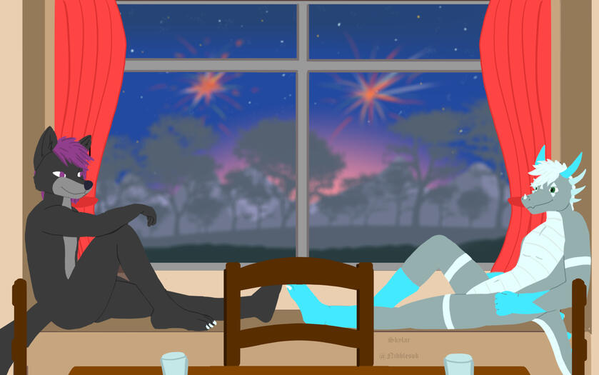 Skylar and Arc New Years